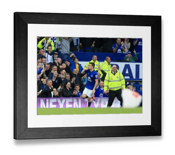 Framed Print : Seamus Coleman Scores Third Goal: Everton's Victory Over Aston Villa in Barclays Premier League Framed Print : Seamus Coleman Scores Third Goal: Everton's Victory Over Aston Villa in Barclays Premier League