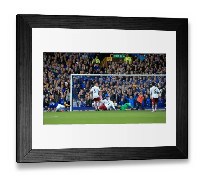 Framed Print : Seamus Coleman's Thrilling Third Goal: Everton's Victory Over Aston Villa in the Premier League Framed Print : Seamus Coleman's Thrilling Third Goal: Everton's Victory Over Aston Villa in the Premier League