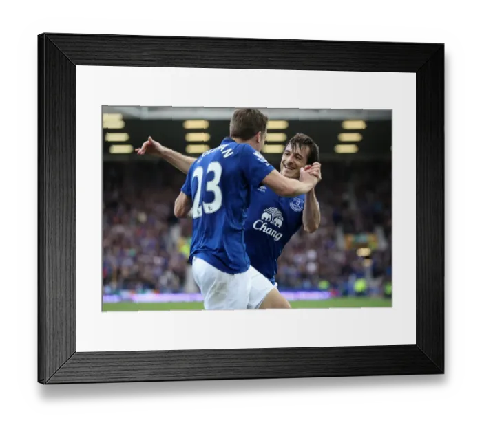 Framed Print : Everton's Unforgettable Moment: Coleman and Baines Thrilling Goal Celebration (BPL) Framed Print : Everton's Unforgettable Moment: Coleman and Baines Thrilling Goal Celebration (BPL)