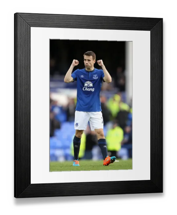 Framed Print : Seamus Coleman's Triumph: Everton's Victory over Aston Villa at Goodison Park