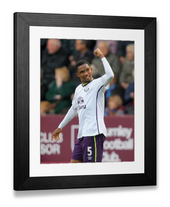 Framed Print : Eto'o Scores Second Goal: Everton's Triumph over Burnley in Barclays Premier League Framed Print : Eto'o Scores Second Goal: Everton's Triumph over Burnley in Barclays Premier League