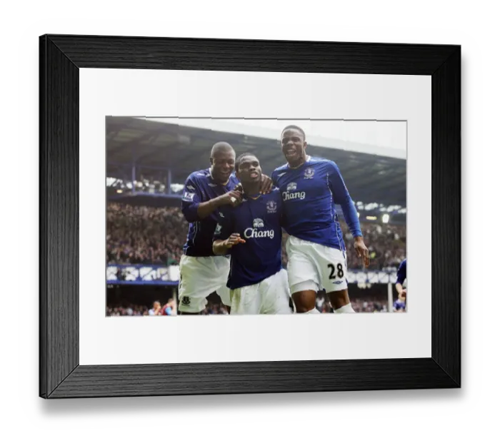 Framed Print : Joseph Yobo's Double: Everton's Second Goal vs. Aston Villa (27 / 4 / 08) Framed Print : Joseph Yobo's Double: Everton's Second Goal vs. Aston Villa (27 / 4 / 08)