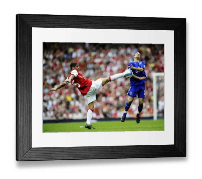 Framed Print : Football - Arsenal v Everton Barclays Premier League - Emirates Stadium - 4 / 5 / 08 Arsenals Denilson and Evertons Leon Osman (R) in action Mandatory Credit: Action Images / Tony O Brien Livepic NO ONLINE / INTERNET USE WITHOUT A LICENCE FRO Framed Print : Football - Arsenal v Everton Barclays Premier League - Emirates Stadium - 4 / 5 / 08 Arsenals Denilson and Evertons Leon Osman (R) in action Mandatory Credit: Action Images / Tony O Brien Livepic NO ONLINE / INTERNET USE WITHOUT A LICENCE FRO