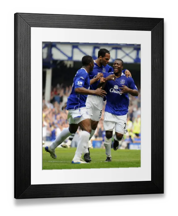 Framed Print : Football - Everton v Newcastle United Barclays Premier League - Goodison Park - 11 / 5 / 08 Evertons Yakubu celebrates scoring his sides first goal Mandatory Credit: Action Images / Keith Williams Livepic NO ONLINE / INTERNET USE WITHOUT A LICENCE FRO Framed Print : Football - Everton v Newcastle United Barclays Premier League - Goodison Park - 11 / 5 / 08 Evertons Yakubu celebrates scoring his sides first goal Mandatory Credit: Action Images / Keith Williams Livepic NO ONLINE / INTERNET USE WITHOUT A LICENCE FRO