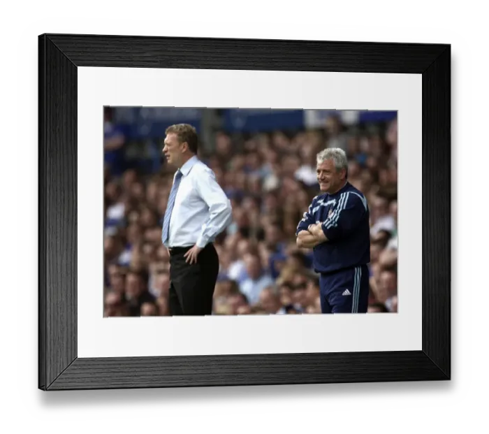 Framed Print : David Moyes vs. Kevin Keegan: A Premier League Battle at Goodison Park - Everton vs. Newcastle United Framed Print : David Moyes vs. Kevin Keegan: A Premier League Battle at Goodison Park - Everton vs. Newcastle United