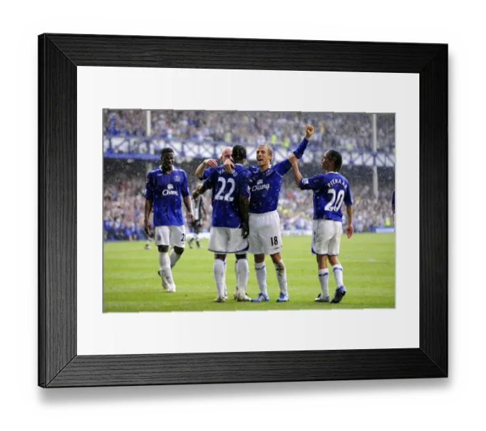 Framed Print : Yakubu's Hat-Trick: Everton Celebrates with Team Mates vs. Newcastle United (11 / 5 / 08) Framed Print : Yakubu's Hat-Trick: Everton Celebrates with Team Mates vs. Newcastle United (11 / 5 / 08)