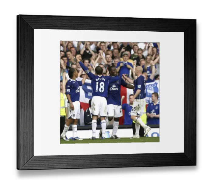 Framed Print : Yakubu's Hat-Trick: Everton Celebrates Third Goal vs. Newcastle United (11 / 5 / 08) Framed Print : Yakubu's Hat-Trick: Everton Celebrates Third Goal vs. Newcastle United (11 / 5 / 08)