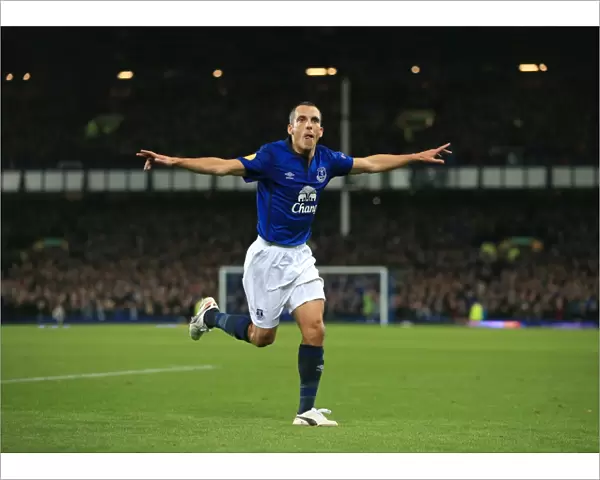 Leon Osman Scores First Goal for Everton in Europa League Clash Against Lille at Goodison Park