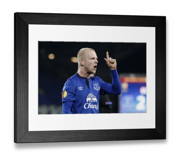 Framed Print : Naismith Scores Third as Everton Triumphs in Europa League over Lille Framed Print : Naismith Scores Third as Everton Triumphs in Europa League over Lille