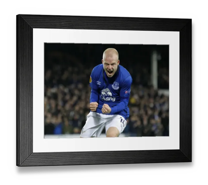 Framed Print : Naismith's Hat-Trick Seals Europa League Victory for Everton over Lille Framed Print : Naismith's Hat-Trick Seals Europa League Victory for Everton over Lille