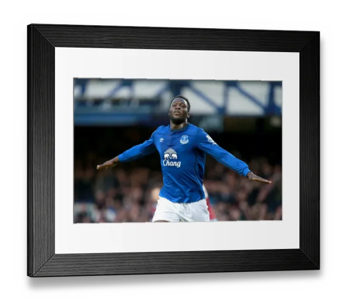 Framed Print : Romelu Lukaku Scores First Goal: Everton vs. West Ham United, Barclays Premier League, Goodison Park Framed Print : Romelu Lukaku Scores First Goal: Everton vs. West Ham United, Barclays Premier League, Goodison Park