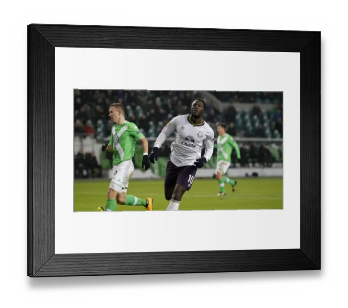 Framed Print : Romelu Lukaku Scores First Everton Goal in Europa League: VfL Wolfsburg vs Everton Framed Print : Romelu Lukaku Scores First Everton Goal in Europa League: VfL Wolfsburg vs Everton