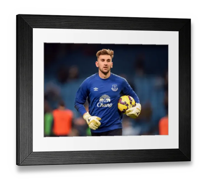 Framed Print : Manchester City vs. Everton: Clash at Etihad Stadium - Russell Griffiths and the Everton Team