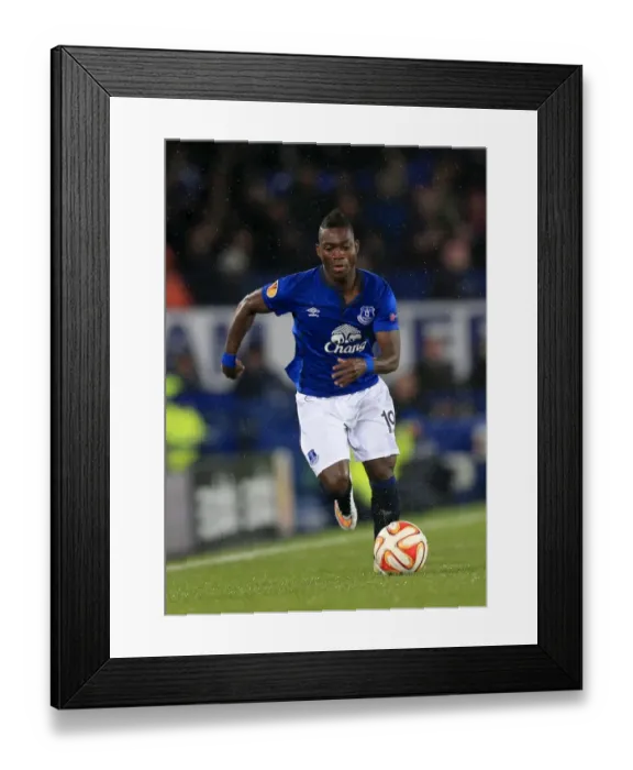 Framed Print : Christian Atsu in Action: Everton vs FK Krasnodar, UEFA Europa League Group H - Goodison Park