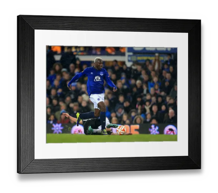 Framed Print : Everton's Arouna Kone in Action during UEFA Europa League Match against FK Krasnodar at Goodison Park Framed Print : Everton's Arouna Kone in Action during UEFA Europa League Match against FK Krasnodar at Goodison Park