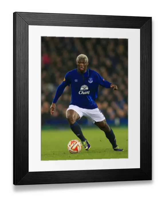 Framed Print : Everton's Arouna Kone in Action: Everton vs FK Krasnodar, UEFA Europa League Group H at Goodison Park