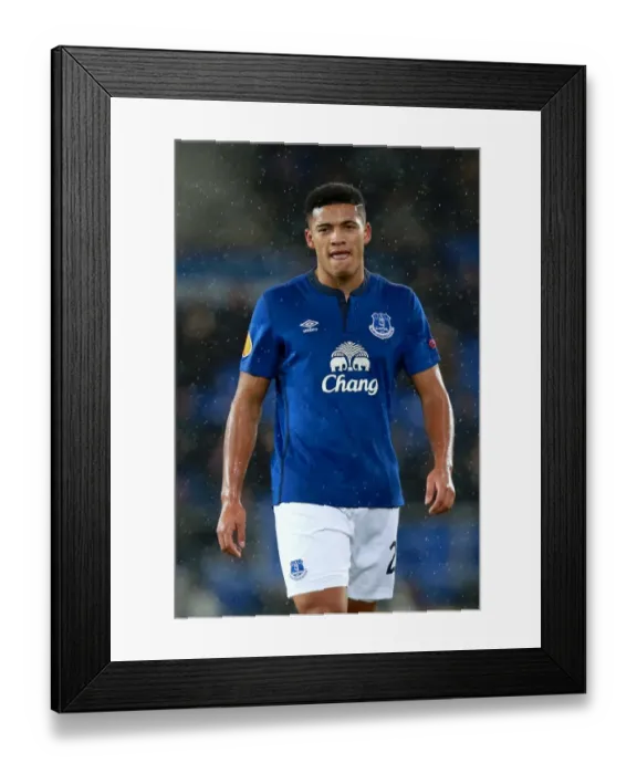Framed Print : Everton's Tyias Browning Shines: Europa League Showdown vs FK Krasnodar at Goodison Park Framed Print : Everton's Tyias Browning Shines: Europa League Showdown vs FK Krasnodar at Goodison Park
