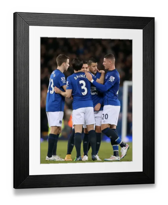 Framed Print : Mirallas Scores Again: Everton's 2-0 Goal vs. Queens Park Rangers