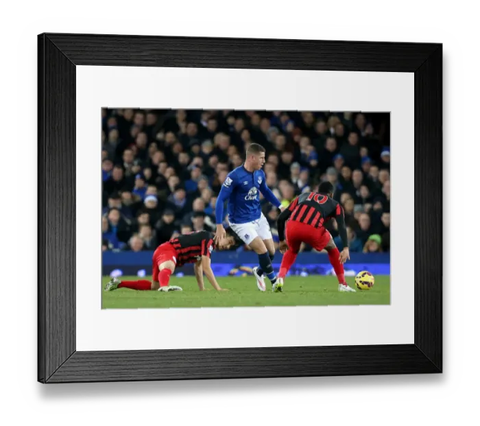 Framed Print : Ross Barkley's Tough Battle: Everton vs. QPR - Yun Suk-Young and Leroy Fer Clash Framed Print : Ross Barkley's Tough Battle: Everton vs. QPR - Yun Suk-Young and Leroy Fer Clash