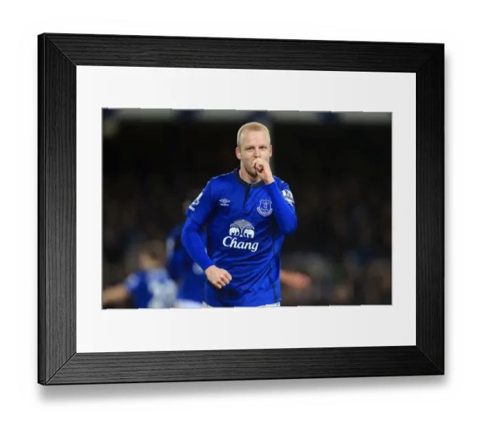 Framed Print : Everton's Steven Naismith Scores Hat-Trick: 3-0 Crush of Queens Park Rangers (BPL) Framed Print : Everton's Steven Naismith Scores Hat-Trick: 3-0 Crush of Queens Park Rangers (BPL)