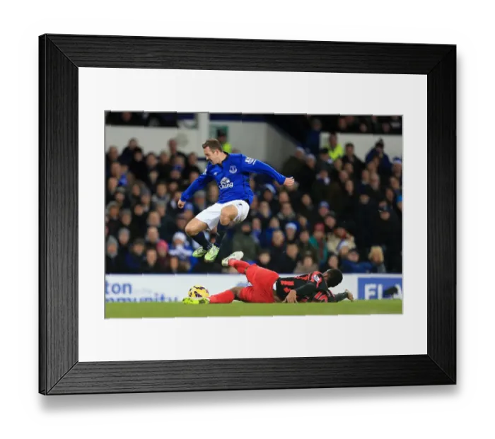 Framed Print : Battle for the Ball: McGeady vs. Fer - Everton vs. Queens Park Rangers, Premier League Rivalry Framed Print : Battle for the Ball: McGeady vs. Fer - Everton vs. Queens Park Rangers, Premier League Rivalry