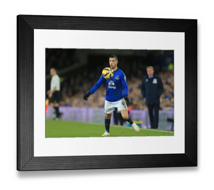 Framed Print : Mirallas in Action: Everton vs. Queens Park Rangers at Goodison Park, Premier League
