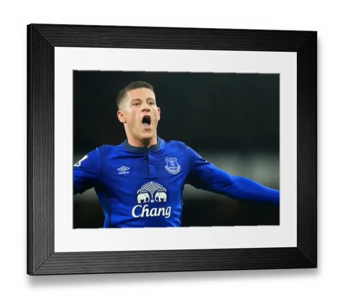 Framed Print : Ross Barkley's Stunner: Thrilling Opener for Everton in Premier League Clash Against Queens Park Rangers