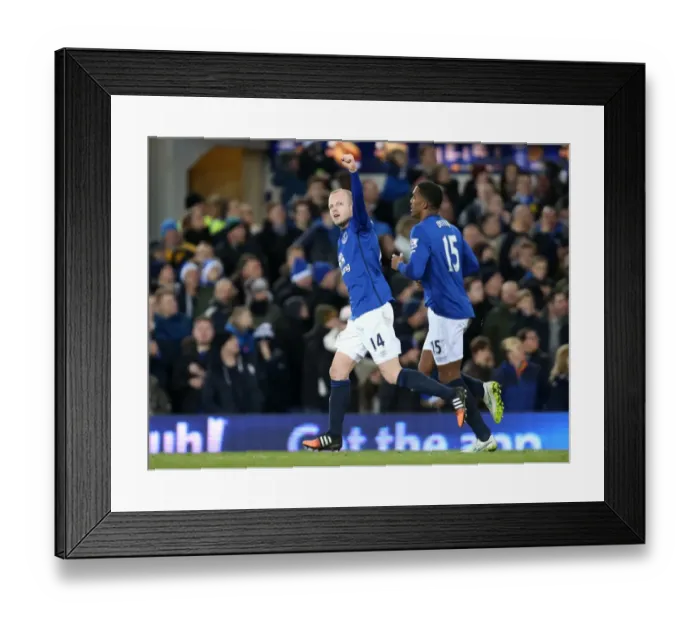 Framed Print : Everton's Triumphant Night: Naismith's Hat-Trick in the Premier League vs. Queens Park Rangers