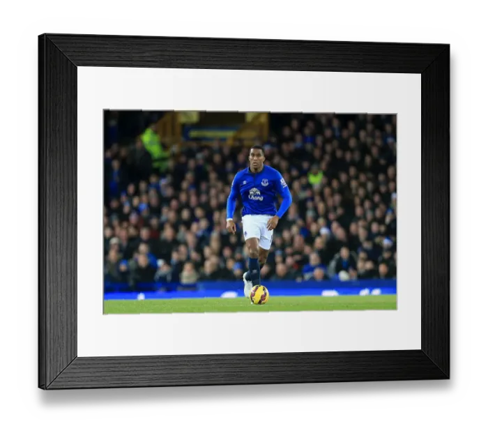 Framed Print : Distin in Action: Everton vs. Queens Park Rangers at Goodison Park, Premier League Framed Print : Distin in Action: Everton vs. Queens Park Rangers at Goodison Park, Premier League