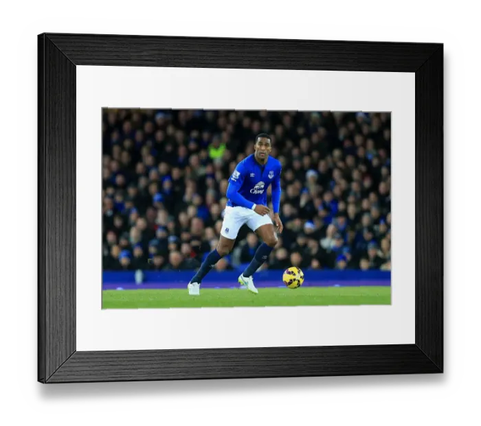 Framed Print : Distin at Goodison Park: Everton's Defensive Powerhouse vs. Queens Park Rangers, Premier League Framed Print : Distin at Goodison Park: Everton's Defensive Powerhouse vs. Queens Park Rangers, Premier League