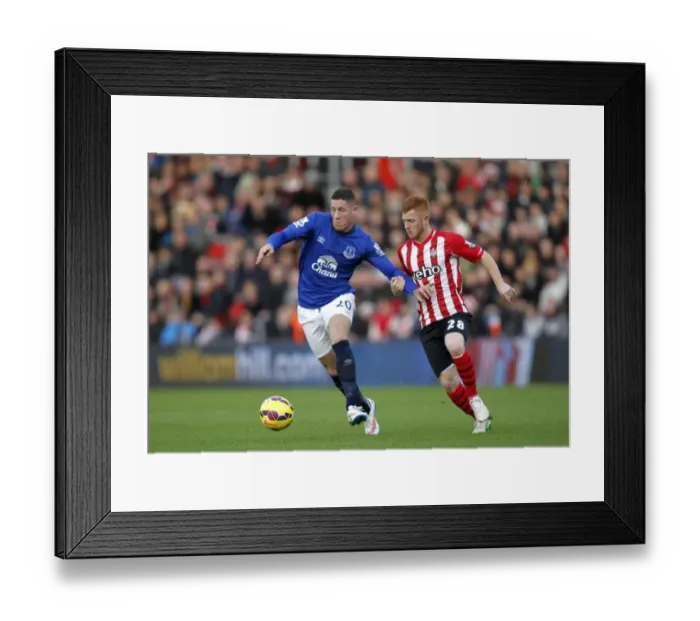 Framed Print : Battling for Supremacy: Ross Barkley vs. Harrison Reed - Everton vs. Southampton, Premier League Framed Print : Battling for Supremacy: Ross Barkley vs. Harrison Reed - Everton vs. Southampton, Premier League