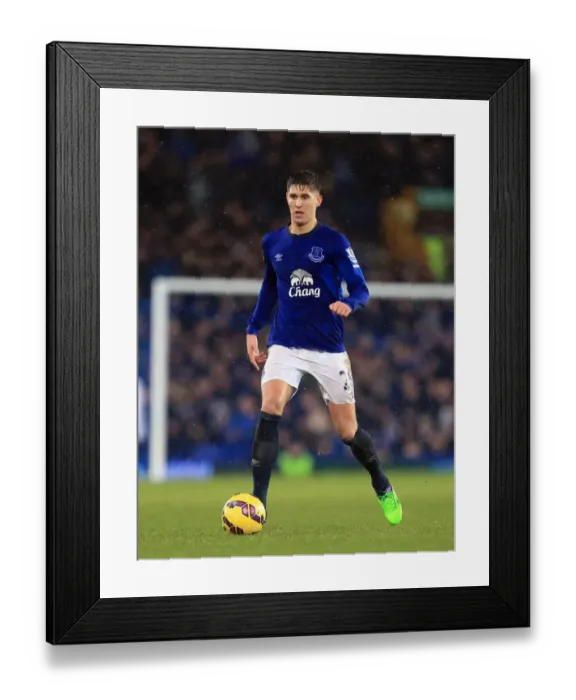 Framed Print : John Stones in Action: Everton vs Stoke City, Premier League - Goodison Park Framed Print : John Stones in Action: Everton vs Stoke City, Premier League - Goodison Park