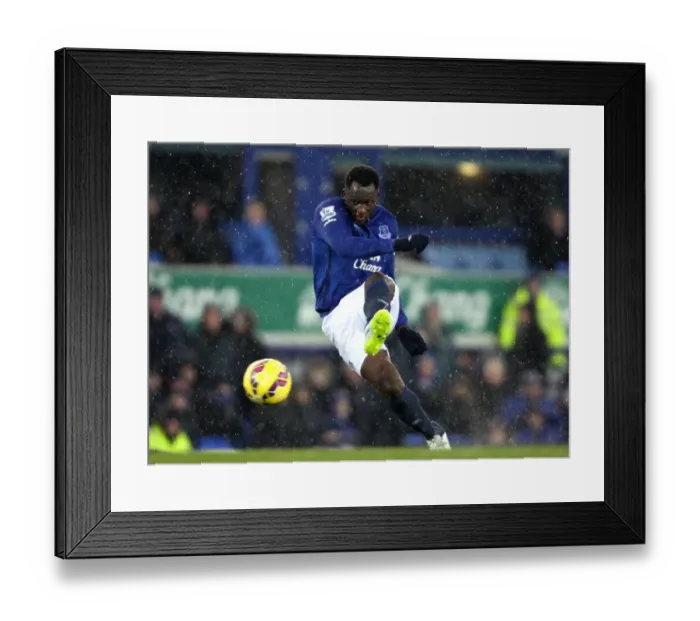 Framed Print : Romelu Lukaku in Action: Everton vs Stoke City, Goodison Park - Premier League Thriller Framed Print : Romelu Lukaku in Action: Everton vs Stoke City, Goodison Park - Premier League Thriller