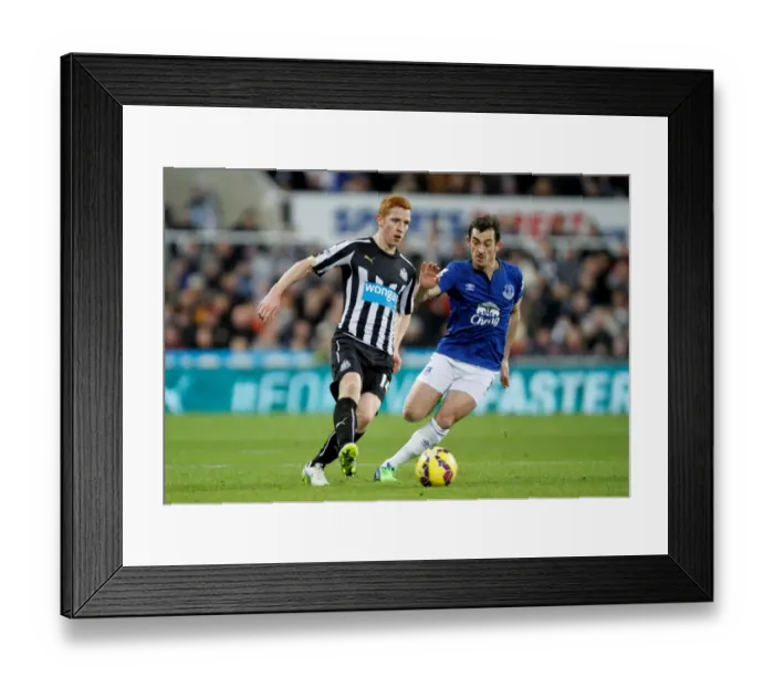 Framed Print : Intense Rivalry: Colback vs. Baines at St. James Park - Everton vs. Newcastle United, Premier League Framed Print : Intense Rivalry: Colback vs. Baines at St. James Park - Everton vs. Newcastle United, Premier League