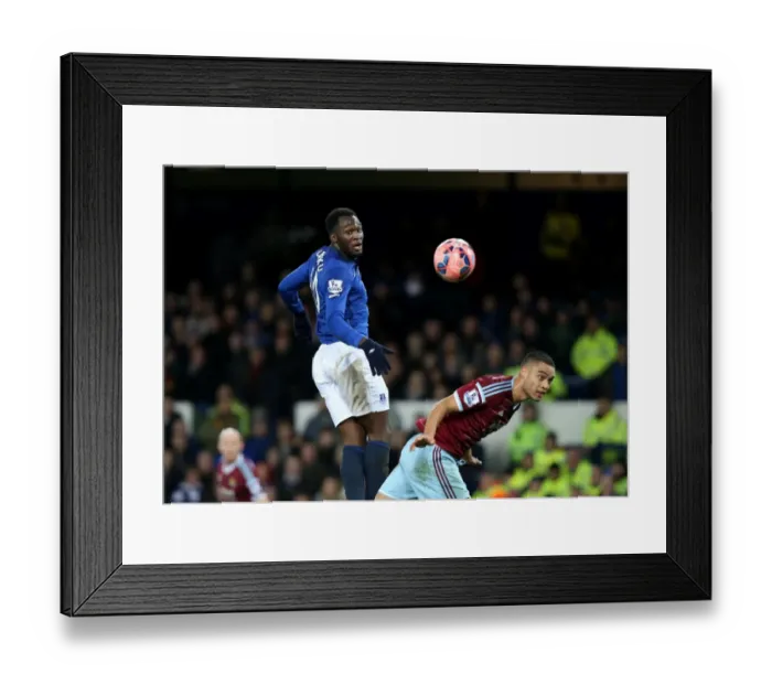 Framed Print : Battle for the FA Cup: Lukaku vs Reid - Everton vs West Ham United