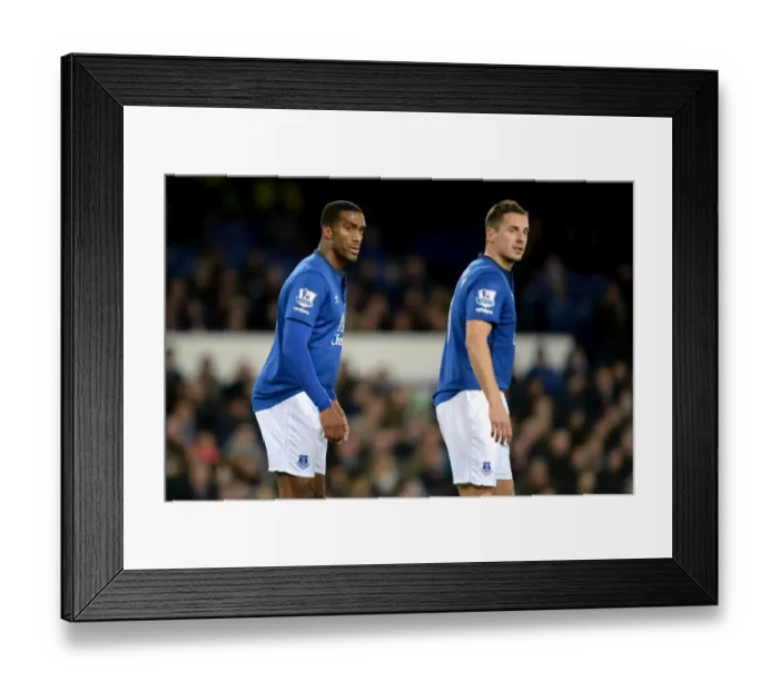 Framed Print : Distin and Jagielka in FA Cup Battle: Everton vs West Ham United at Goodison Park Framed Print : Distin and Jagielka in FA Cup Battle: Everton vs West Ham United at Goodison Park