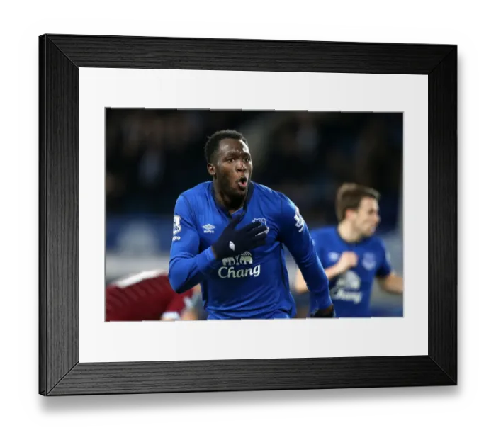 Framed Print : Romelu Lukaku's FA Cup Goal: Everton's First at Goodison Park vs West Ham United (Third Round) Framed Print : Romelu Lukaku's FA Cup Goal: Everton's First at Goodison Park vs West Ham United (Third Round)
