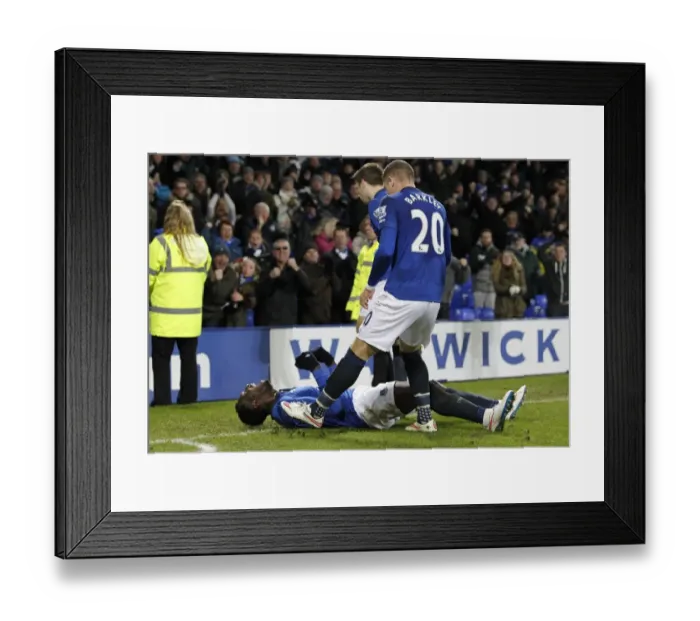Framed Print : Romelu Lukaku's Thrilling First Goal: Everton vs. West Ham in FA Cup Third Round Framed Print : Romelu Lukaku's Thrilling First Goal: Everton vs. West Ham in FA Cup Third Round
