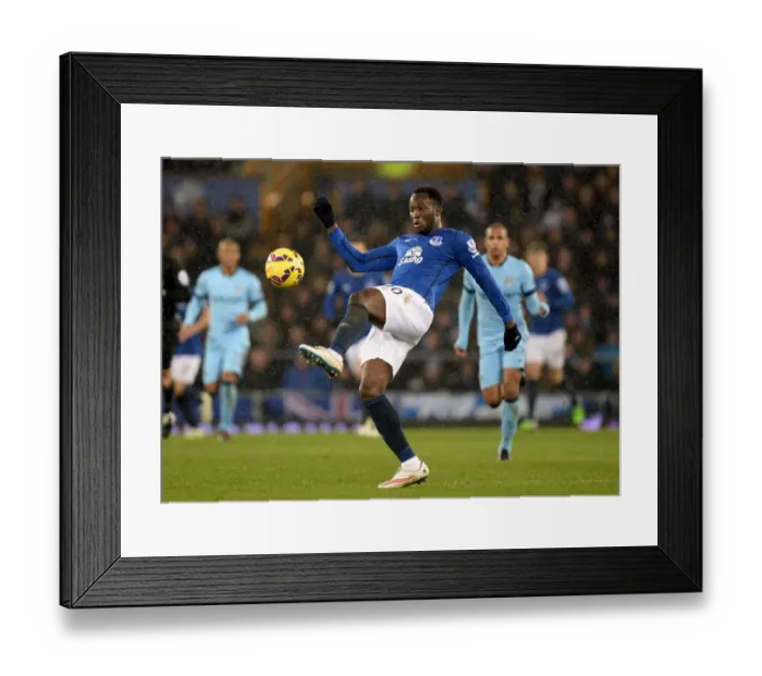 Framed Print : Lukaku's Battle at Goodison Park: Everton vs Manchester City - Barclays Premier League Framed Print : Lukaku's Battle at Goodison Park: Everton vs Manchester City - Barclays Premier League