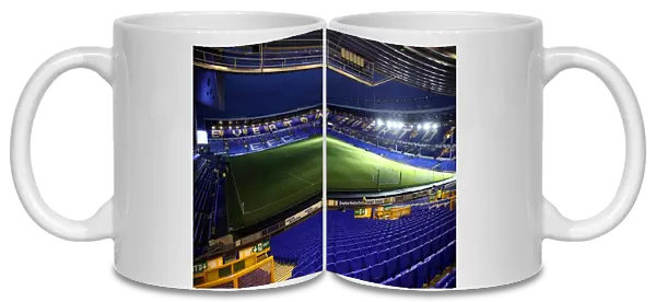 Everton's Goodison Park: Warming Up for West Bromwich Albion in the Barclays Premier League