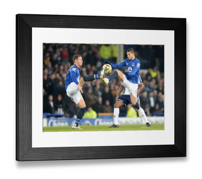 Framed Print : Everton's Ross Barkley and Kevin Mirallas in Action: A Dynamic Duo at Goodison Park Against West Bromwich Albion Framed Print : Everton's Ross Barkley and Kevin Mirallas in Action: A Dynamic Duo at Goodison Park Against West Bromwich Albion