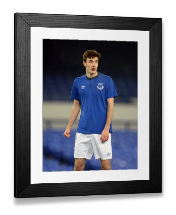 Framed Print : George Newell's Determination: Everton's FA Youth Cup Battle vs. Southampton at Goodison Park (Fourth Round)
