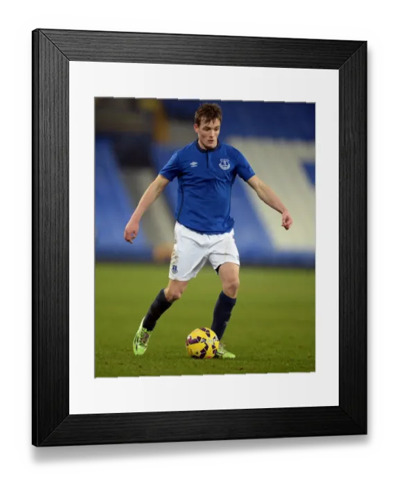 Framed Print : Exciting Moment: Michael Donohue Scores for Everton in FA Youth Cup Fourth Round vs Southampton at Goodison Park