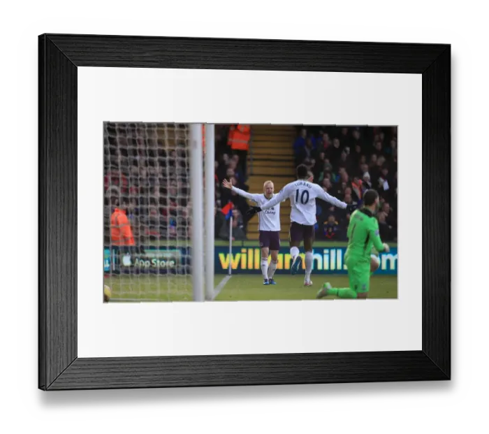 Framed Print : Everton's Lukaku and Naismith: A Dynamic Duo Celebrates First Goal Against Crystal Palace in Premier League Framed Print : Everton's Lukaku and Naismith: A Dynamic Duo Celebrates First Goal Against Crystal Palace in Premier League