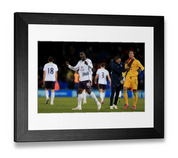 Framed Print : Everton's Lukaku: Victory Celebration at Selhurst Park (Crystal Palace vs. Everton, Barclays Premier League) Framed Print : Everton's Lukaku: Victory Celebration at Selhurst Park (Crystal Palace vs. Everton, Barclays Premier League)