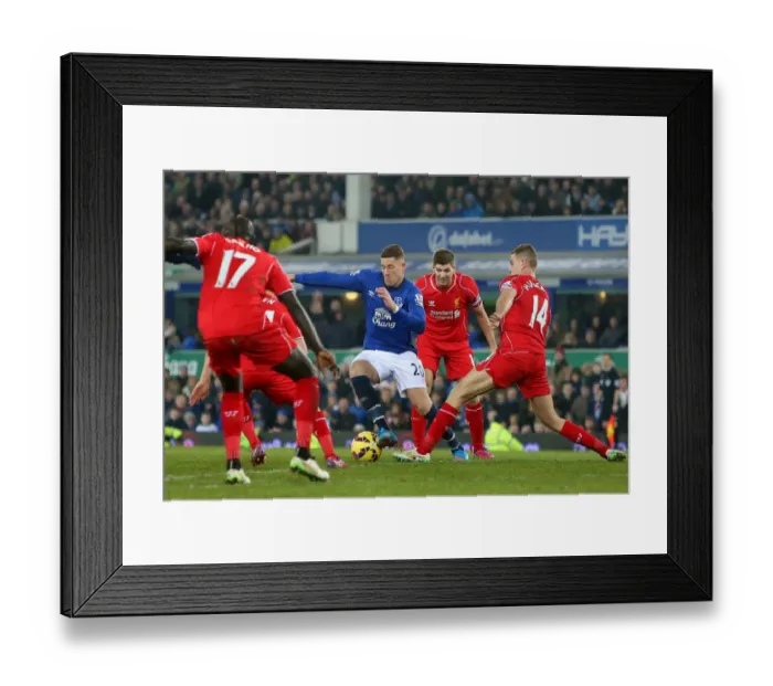 Framed Print : Ross Barkley in Action: Everton vs Liverpool at Goodison Park - Premier League Showdown Framed Print : Ross Barkley in Action: Everton vs Liverpool at Goodison Park - Premier League Showdown