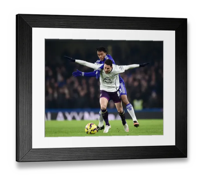 Framed Print : Intense Battle for Possession: Juan Cuadrado vs. Bryan Oviedo - A Premier League Showdown Framed Print : Intense Battle for Possession: Juan Cuadrado vs. Bryan Oviedo - A Premier League Showdown