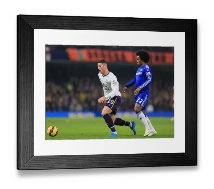Framed Print : Battle for the Ball: Willian vs. Barkley - Premier League Rivalry Unfolds at Stamford Bridge Framed Print : Battle for the Ball: Willian vs. Barkley - Premier League Rivalry Unfolds at Stamford Bridge