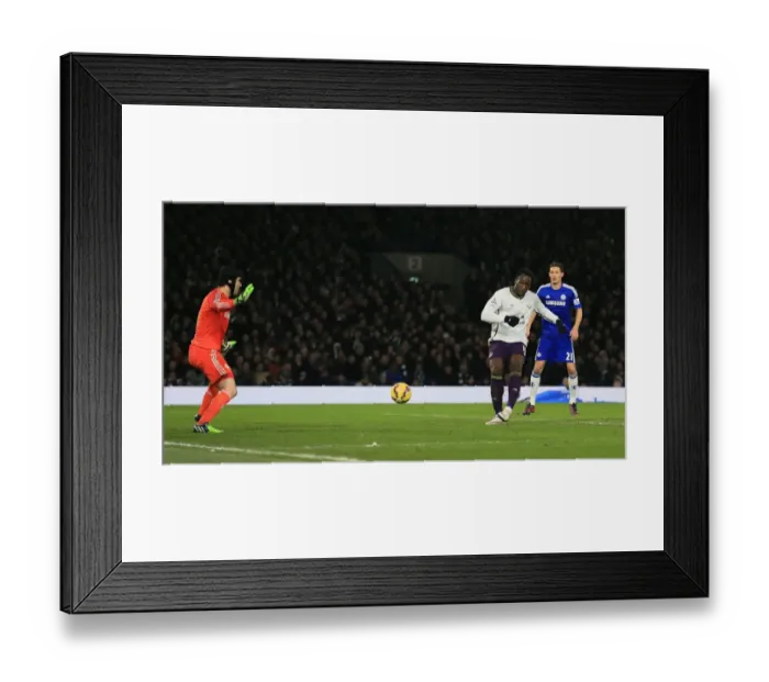 Framed Print : Cech's Brilliant Save Thwarts Lukaku's Goal: Chelsea vs. Everton (Premier League) Framed Print : Cech's Brilliant Save Thwarts Lukaku's Goal: Chelsea vs. Everton (Premier League)
