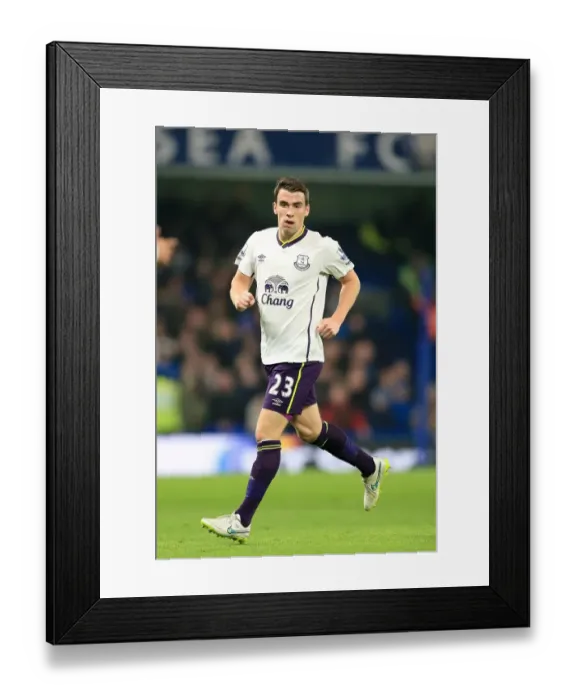Framed Print : Seamus Coleman vs. Chelsea: A Fierce Face-Off at Stamford Bridge Framed Print : Seamus Coleman vs. Chelsea: A Fierce Face-Off at Stamford Bridge